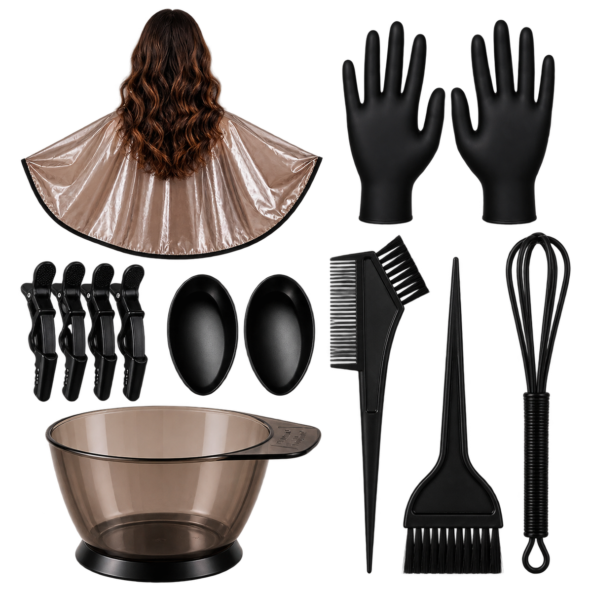 tous les produits fournis dans le kit d'application